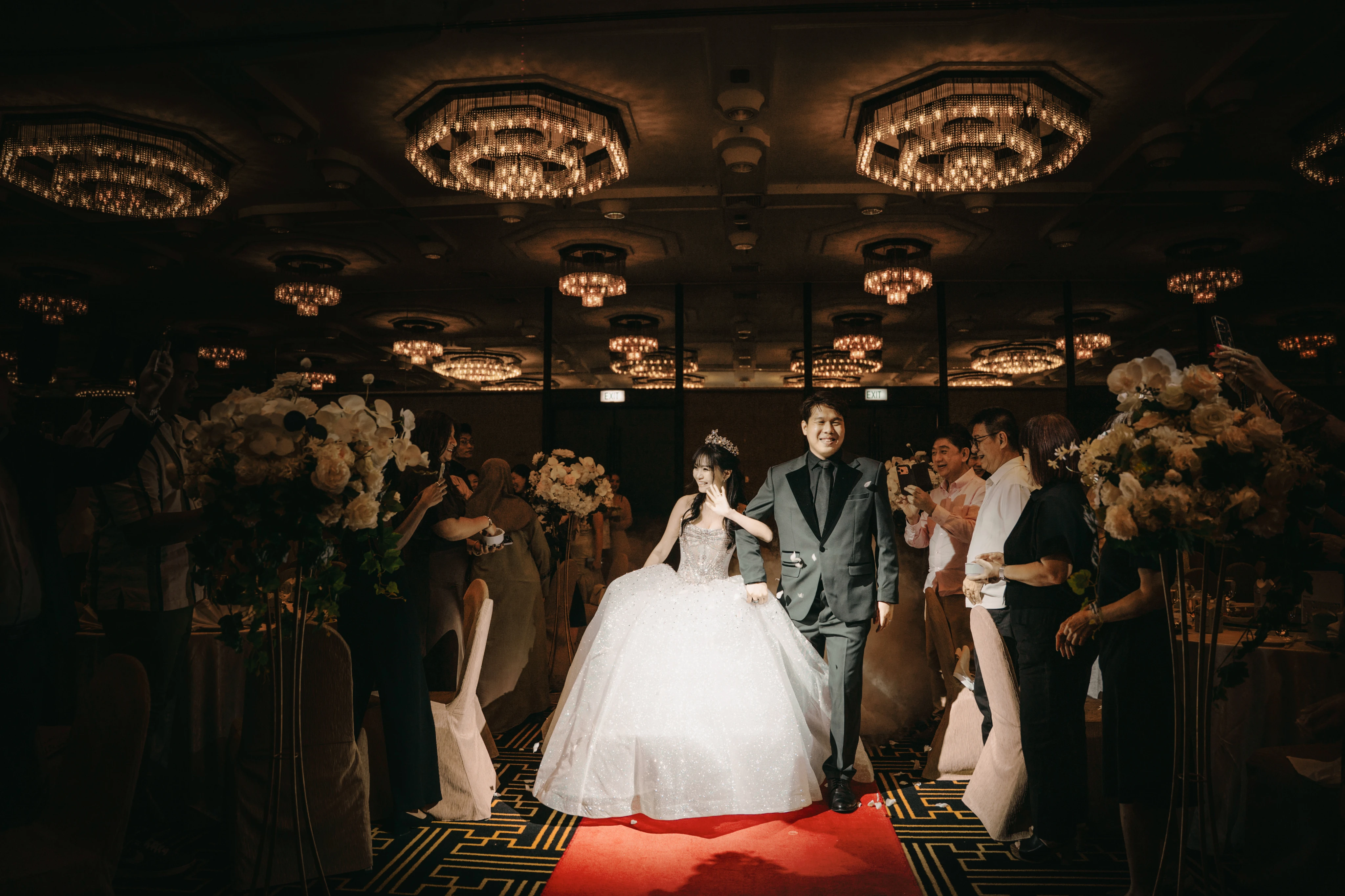 Bride and groom at Concorde Hotel Singapore