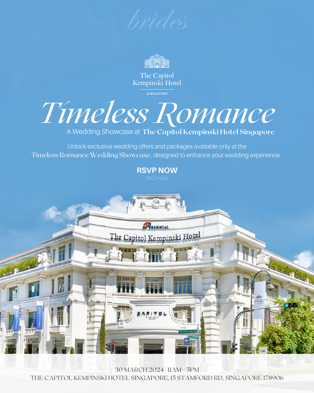Timeless Romance A Wedding Showcase at The Capitol Kempinski Hotel Singapore