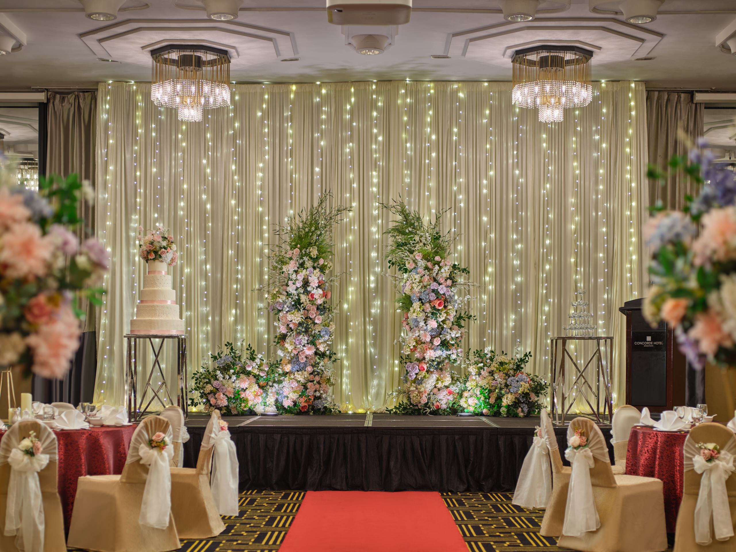 Concorde Singapore Hotel Ballroom 2025 - Rosa Setup Stage